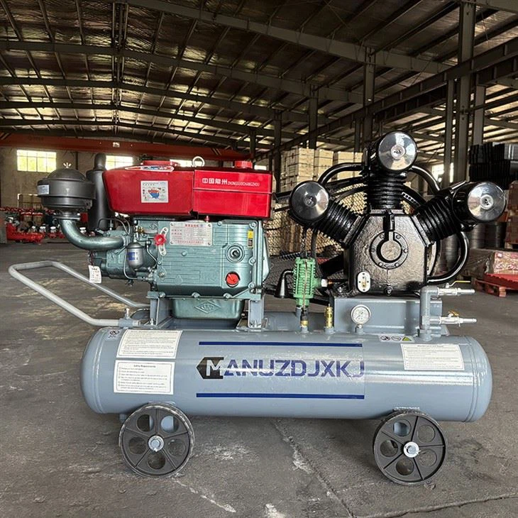 W-3/5 3 Cylinder 5 Bar Small Diesel Piston Type Air Compressor